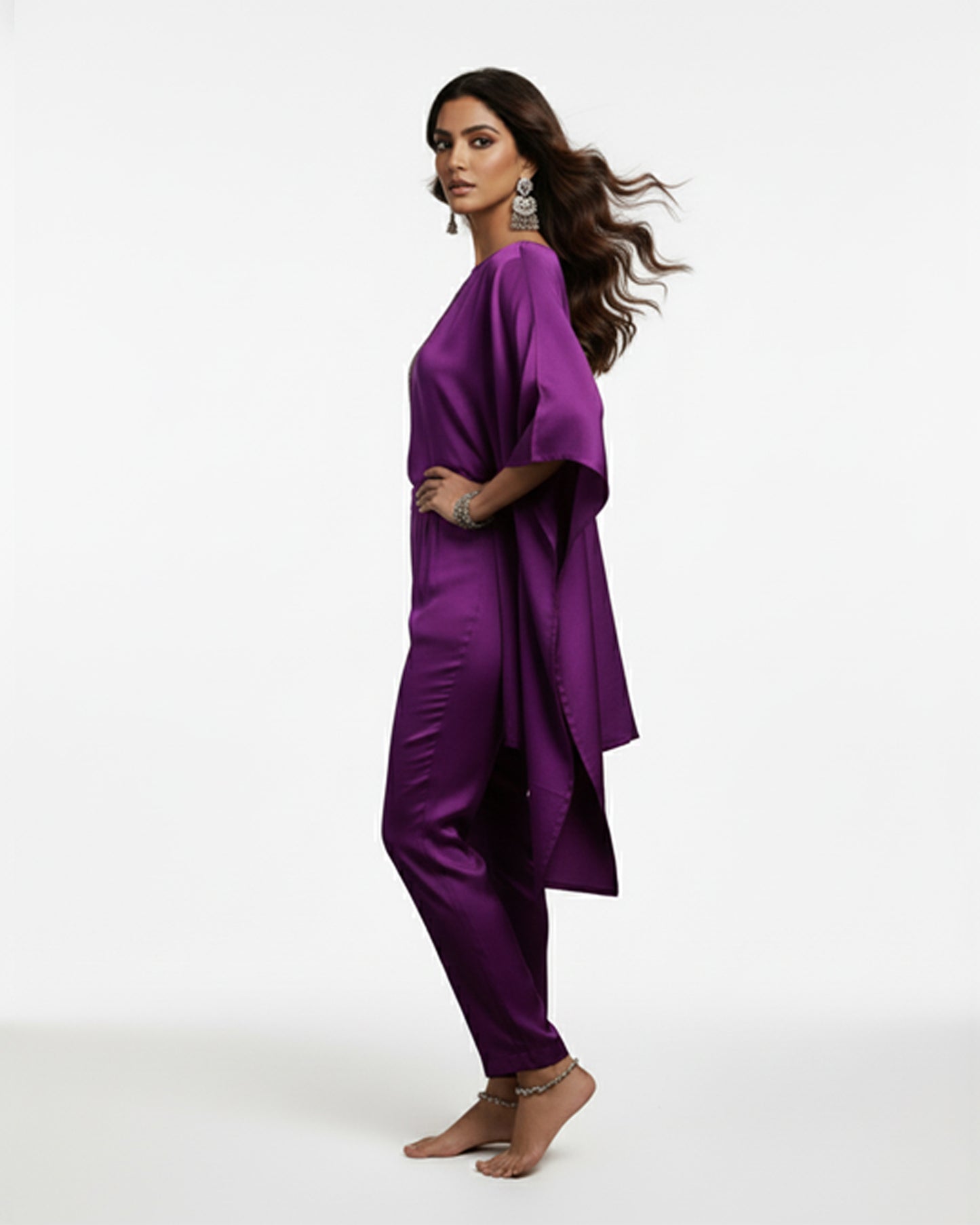 The Monochromatic Majesty Kaftan Set