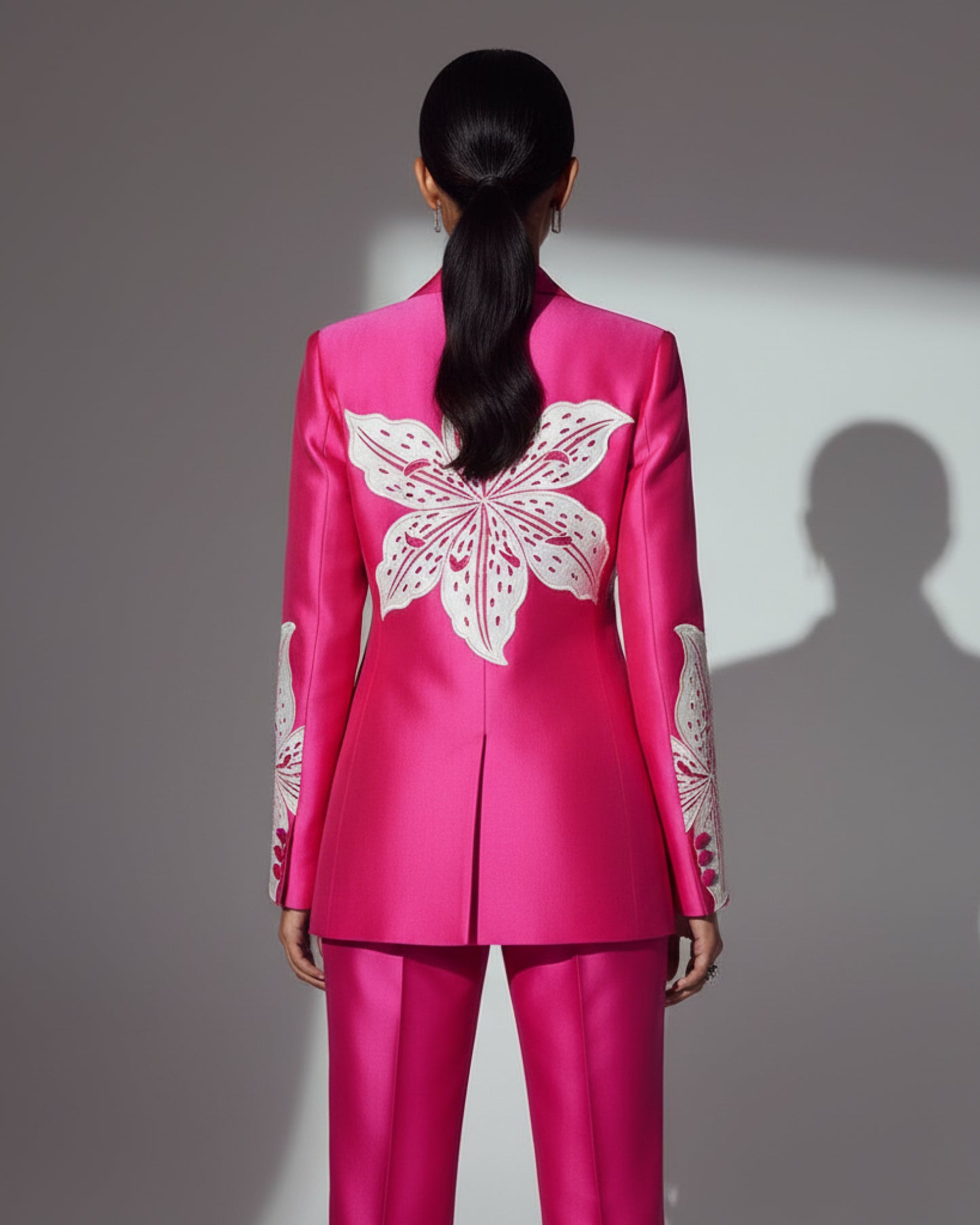 The 'Fuchsia Lily' Power Blazer Set