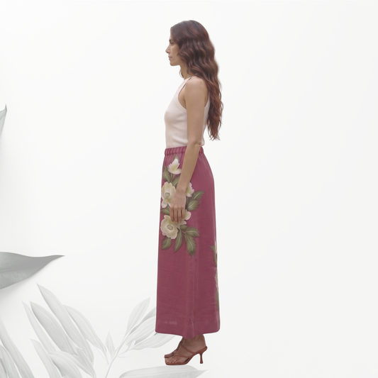 Pink Flora Skirt