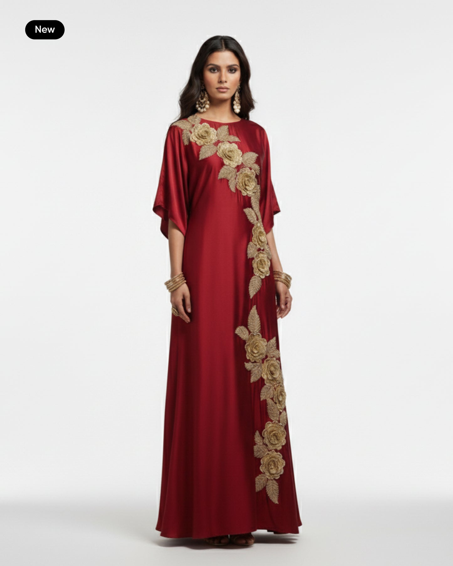 The Scarlet Bloom Designer Kaftan