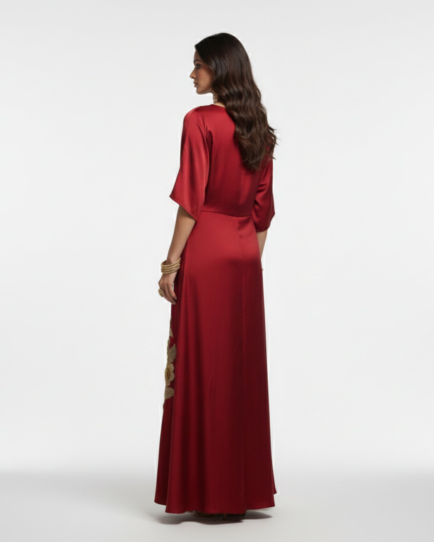 The Scarlet Bloom Designer Kaftan