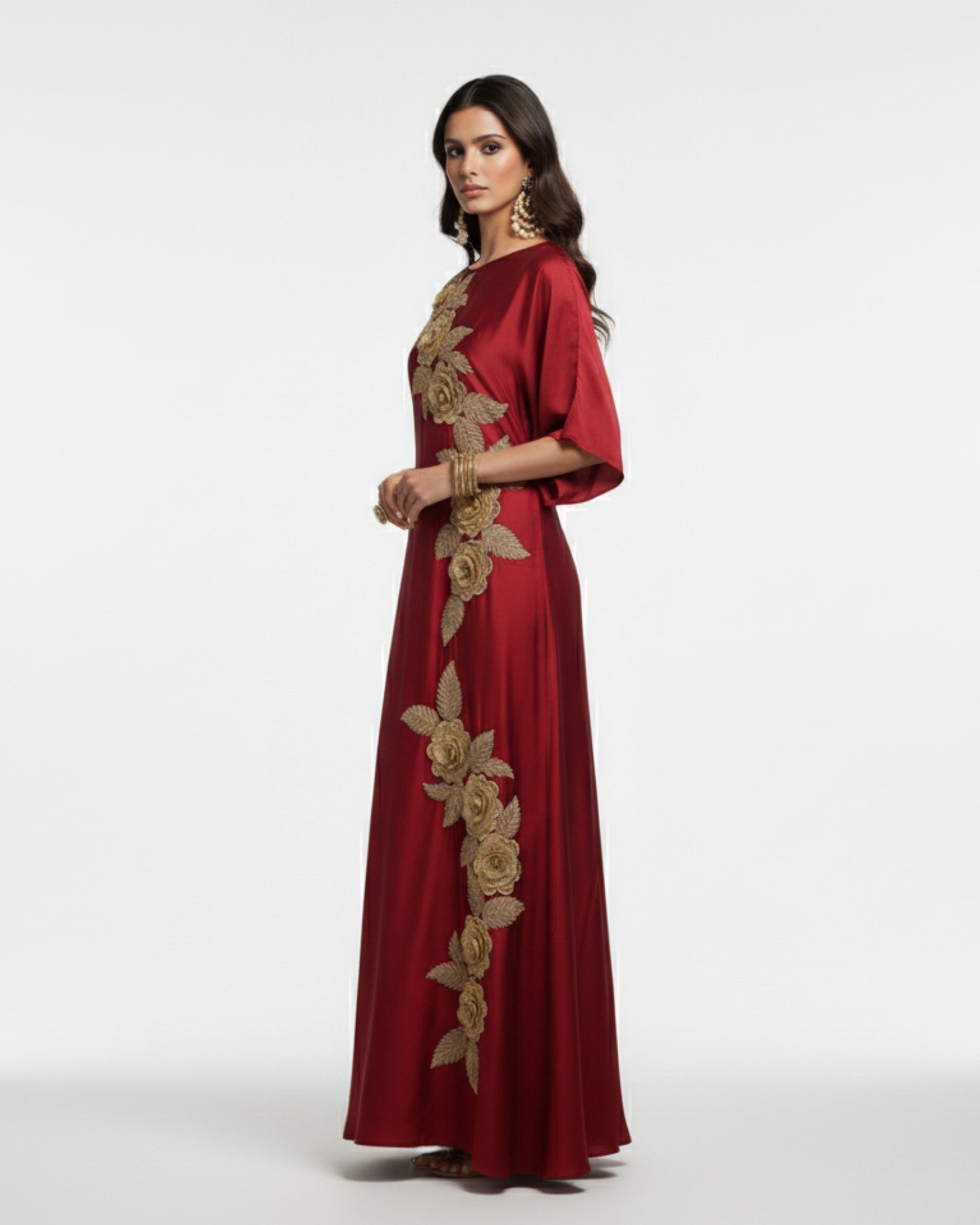 The Scarlet Bloom Designer Kaftan