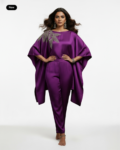 The Monochromatic Majesty Kaftan Set