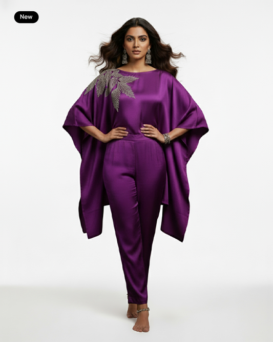 The Monochromatic Majesty Kaftan Set