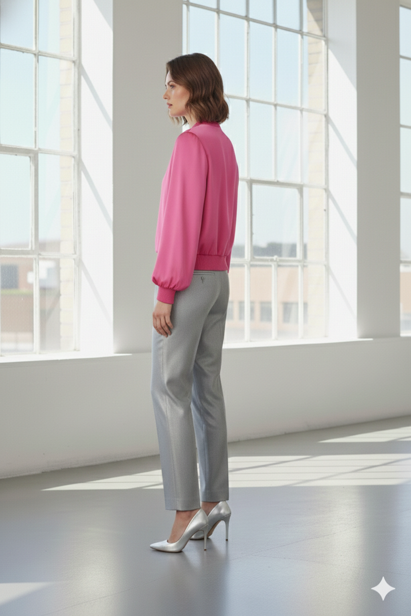 Candy Pink Bomber pants set