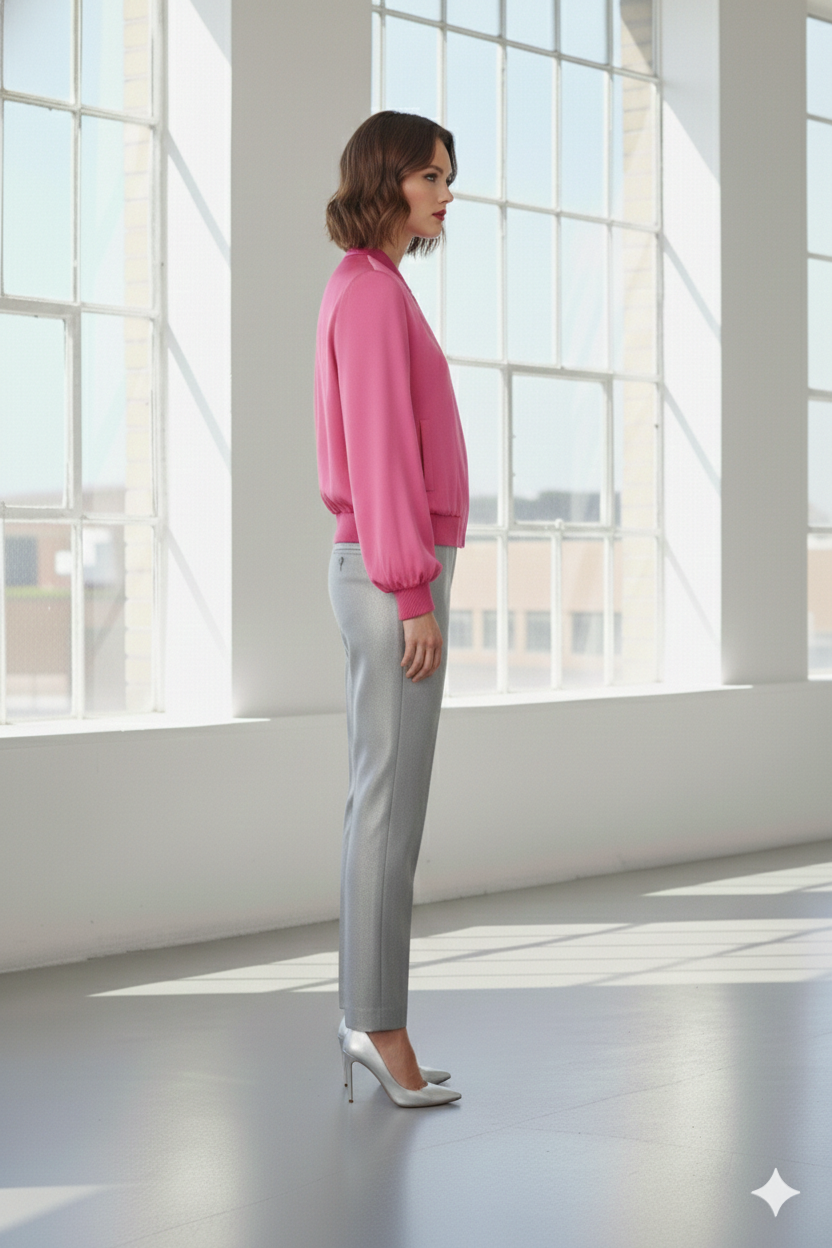 Candy Pink Bomber pants set