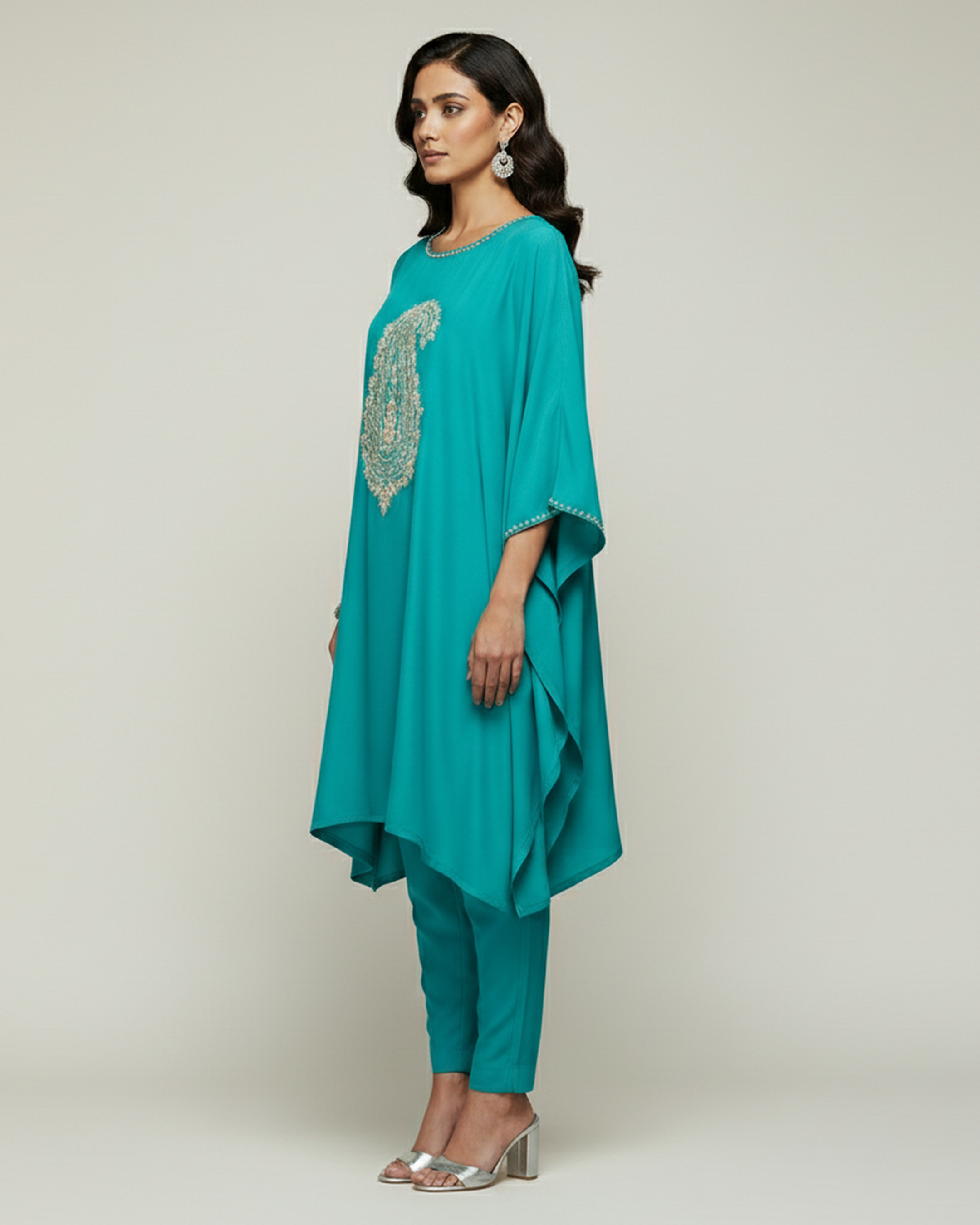 The 'Aegean Paisley' Kaftan Co-ord