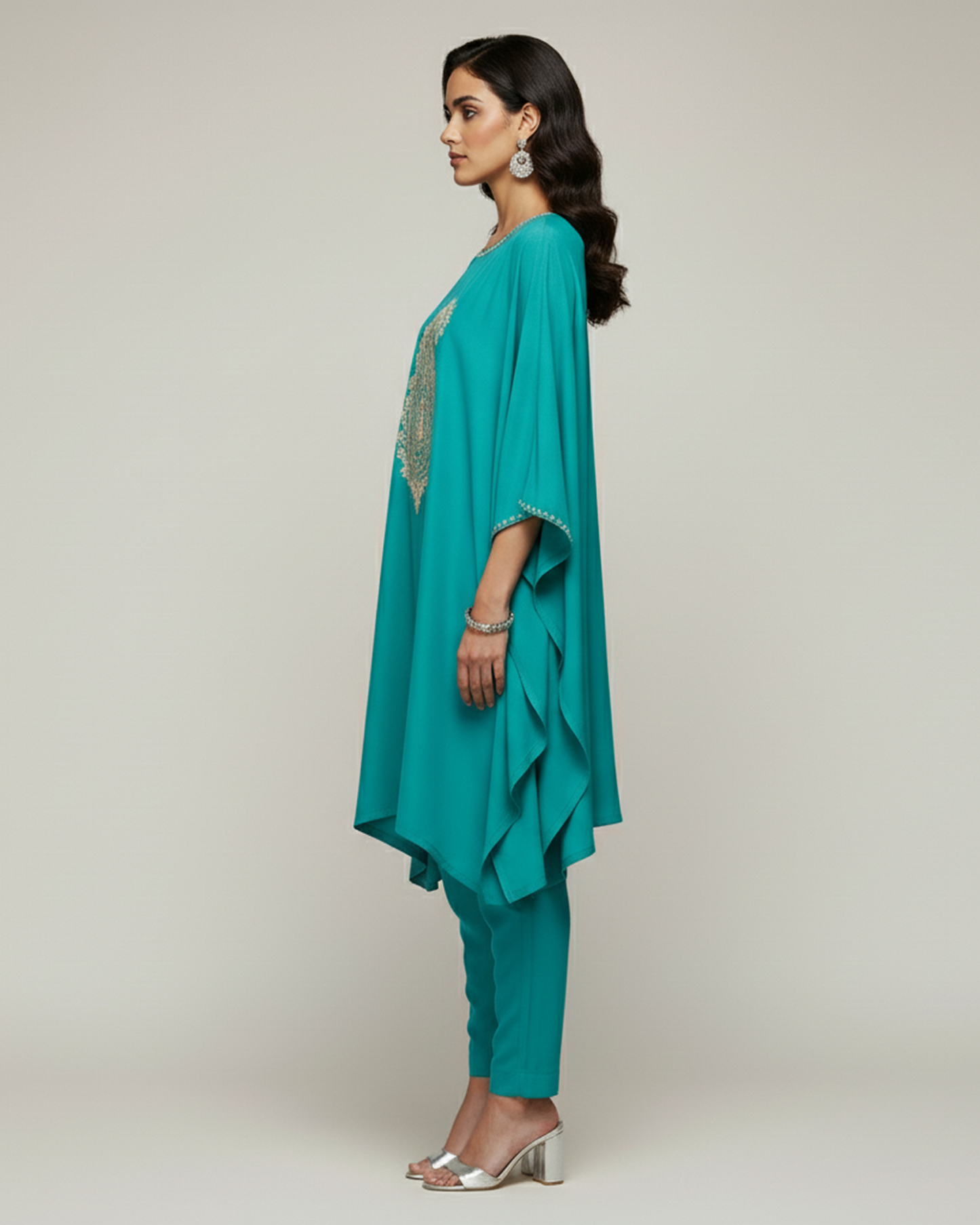 The 'Aegean Paisley' Kaftan Co-ord