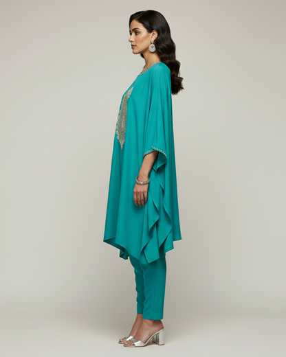 The 'Aegean Paisley' Kaftan Co-ord