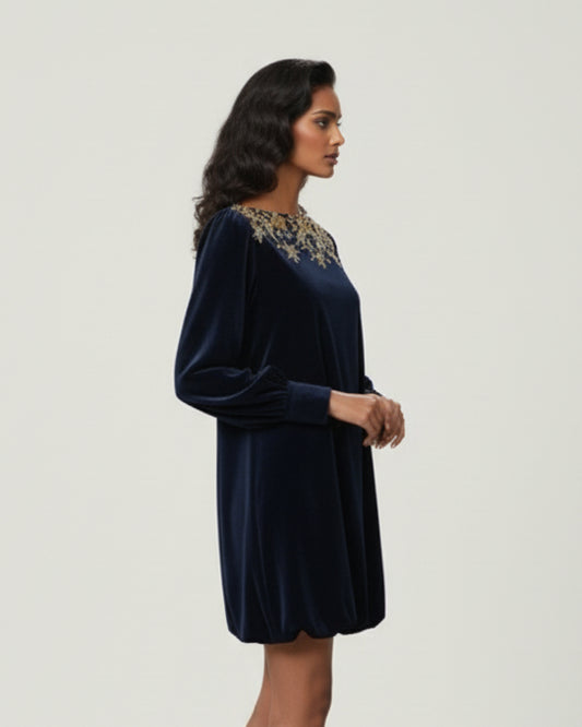 The Golden Cosmos Mini Dress