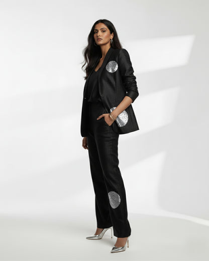 The Electric Polka Co-ord Set - Black