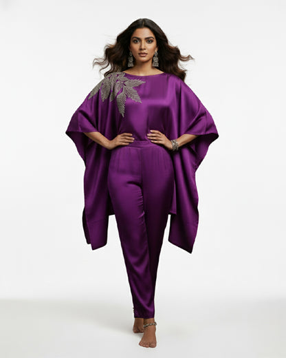 The Monochromatic Majesty Kaftan Set