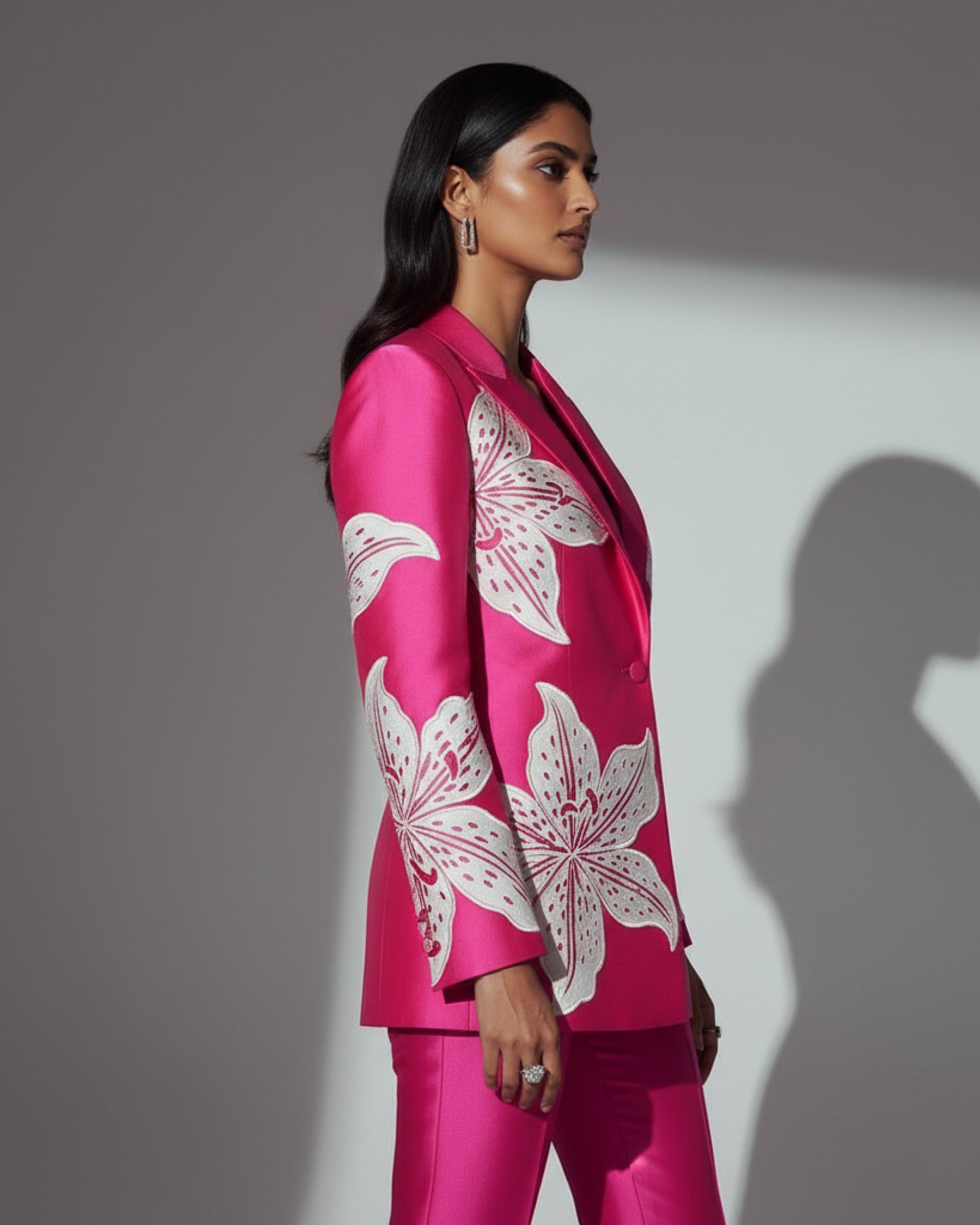 The 'Fuchsia Lily' Power Blazer Set