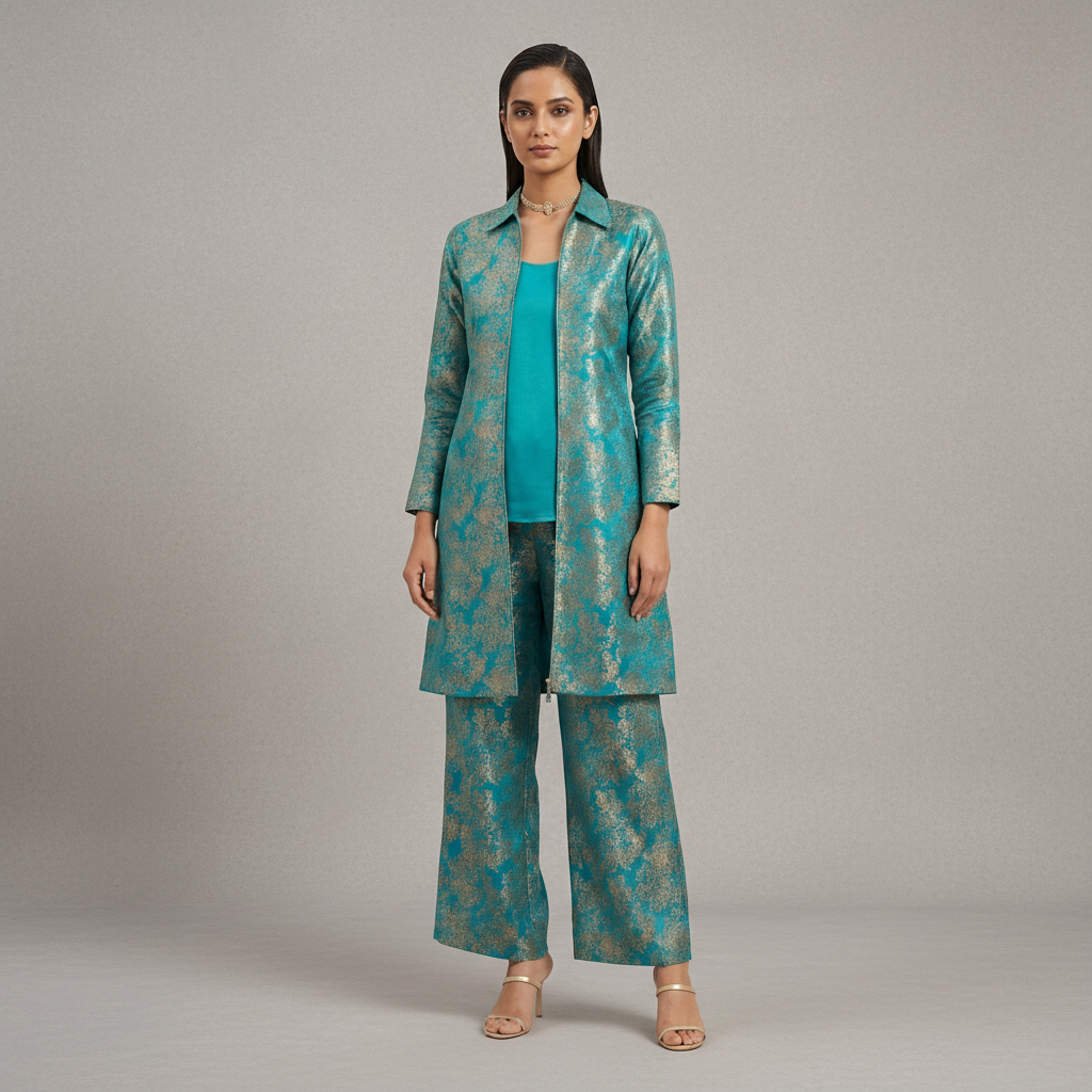 The Heritage Fusion Brocade Co-ord Set