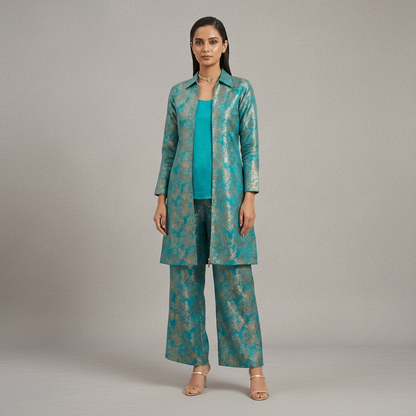 The Heritage Fusion Brocade Co-ord Set